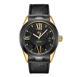 1 jbw bond j6372a two tone gold black ion black leather diamond watch front thumb