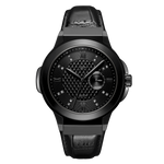 1 jbw saxon 48 j6373d gunmetal black leather diamond watch front thumb