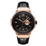 1 jbw saxon 48 j6373e rose gold black leather diamond watch front thumb