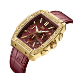 2 jbw echelon j6379b gold red leather diamond watch angle thumb