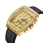 2 jbw echelon j6379e gold black leather diamond watch angle thumb