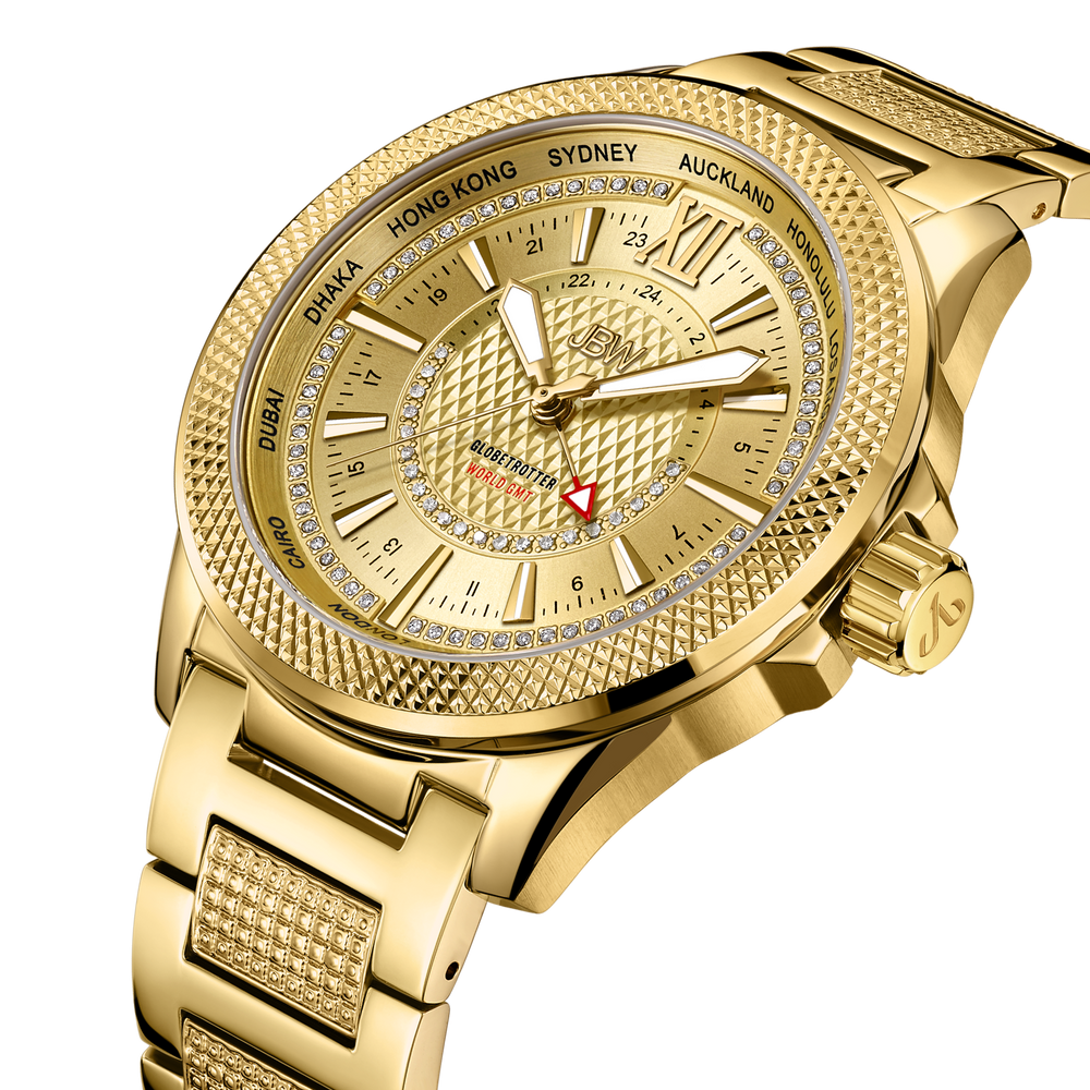 2 jbw globetrotter j6365 10 b gold diamond watch angle