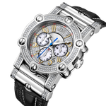 2 jbw phantom jb 6215 10a stainless steel black leather diamond watch angle thumb