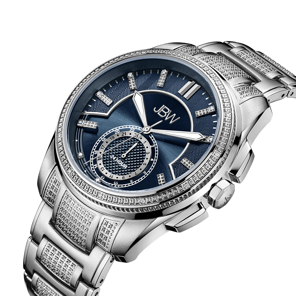 2 jbw prince j6371d stainless steel diamond watch angle