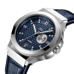 2 jbw saxon 48 j6373b stainless steel navy leather diamond watch angle thumb