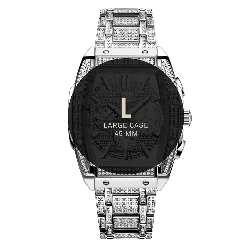 6 jbw platinum series echelon ps570b stainless steel 570 diamond watch size fit