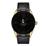 7 jbw bond j6372a two tone gold black ion black leather diamond watch size fit thumb