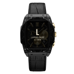 7 jbw echelon j6379a two tone gold black leather diamond watch size fit thumb