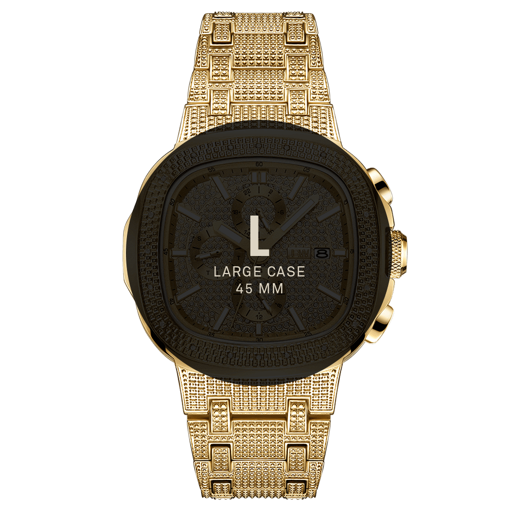 7 jbw heist j6380a gold diamond watch size fit