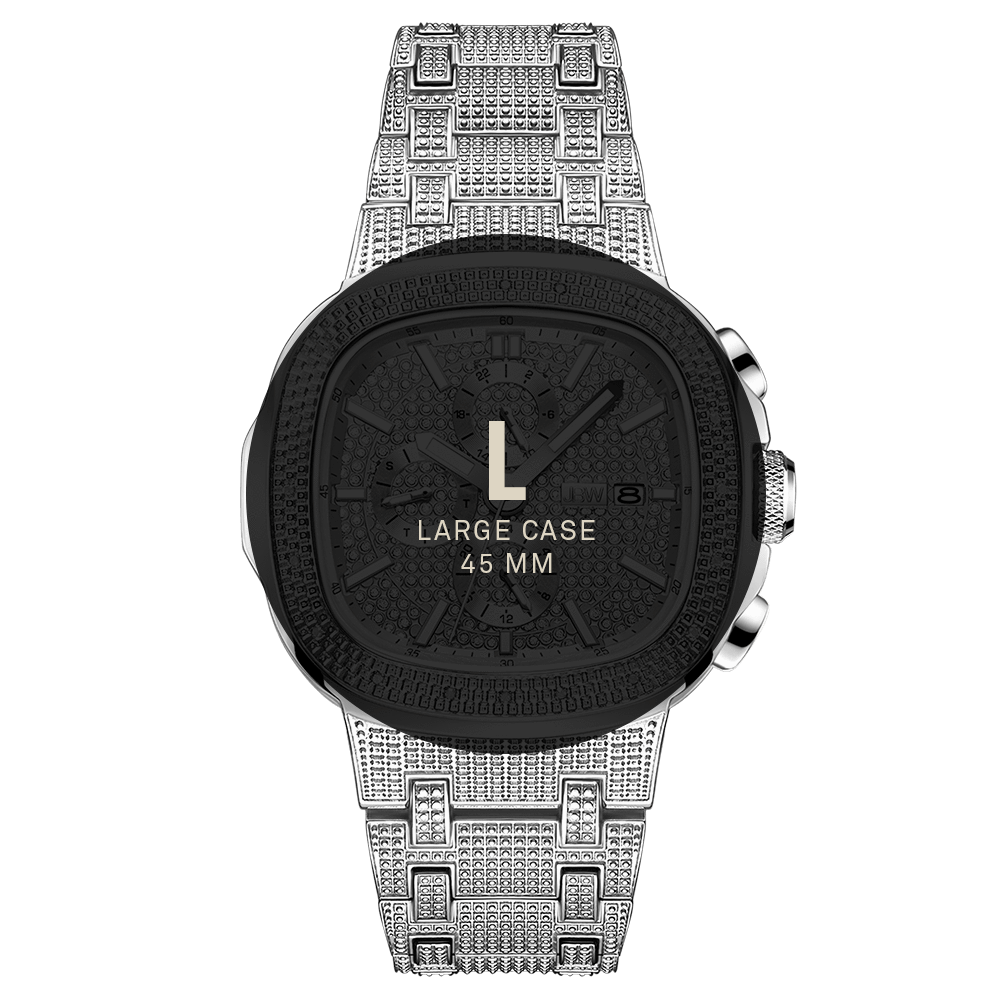 7 jbw heist j6380d stainless steel diamond watch size fit