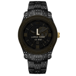 7 jbw jetsetter gmt j6370c two tone gold black ion diamond watch special feature thumb