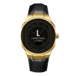 7 jbw orion sky j6375a gold black leather diamond watch size fit thumb