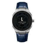 7 jbw orion sky j6375b stainless steel navy leather diamond watch size fit thumb