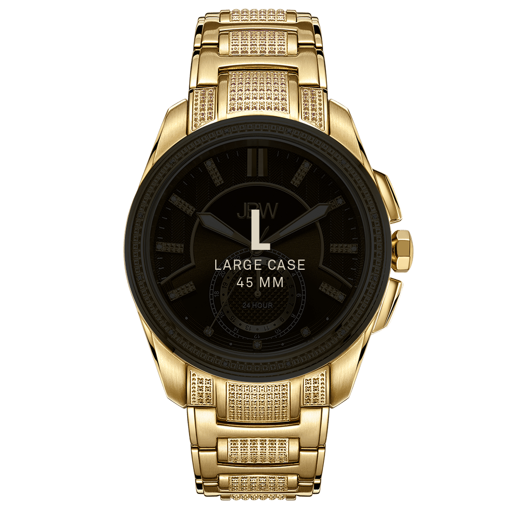 7 jbw prince j6371a gold diamond watch size fit