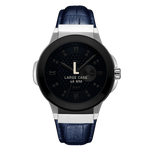 7 jbw saxon 48 j6373b stainless steel navy leather diamond watch size fit thumb