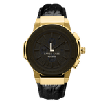 7 jbw saxon jb 6101l 10a gold black leather diamond watch size fit thumb