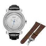Jbw hendrix jb 6211lg silver black diamond watch bundle brown band_9be91b91 e899 40bb 981e d765adfa8021 thumb