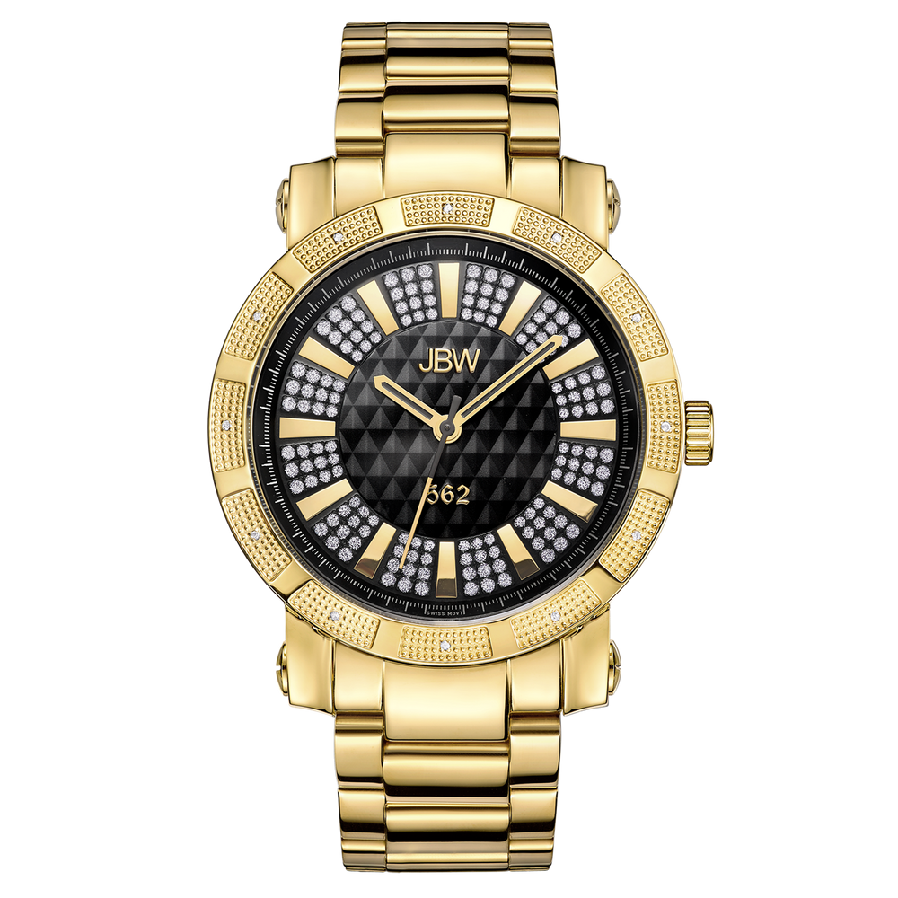 Jbw 562 jb 6225 c gold gold diamond watch front