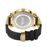 Jbw 562 jb 6225 j gold black silicone diamond watch back thumb