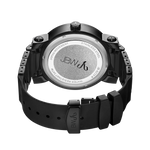 Jbw 562 jb 6225 k black ion black silicone diamond watch back thumb