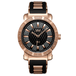 Jbw 562 jb 6225 l rosegold black silicone diamond watch front thumb