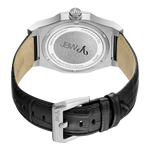 Jbw apollo j6350a stainless steel black leather diamond watch back thumb