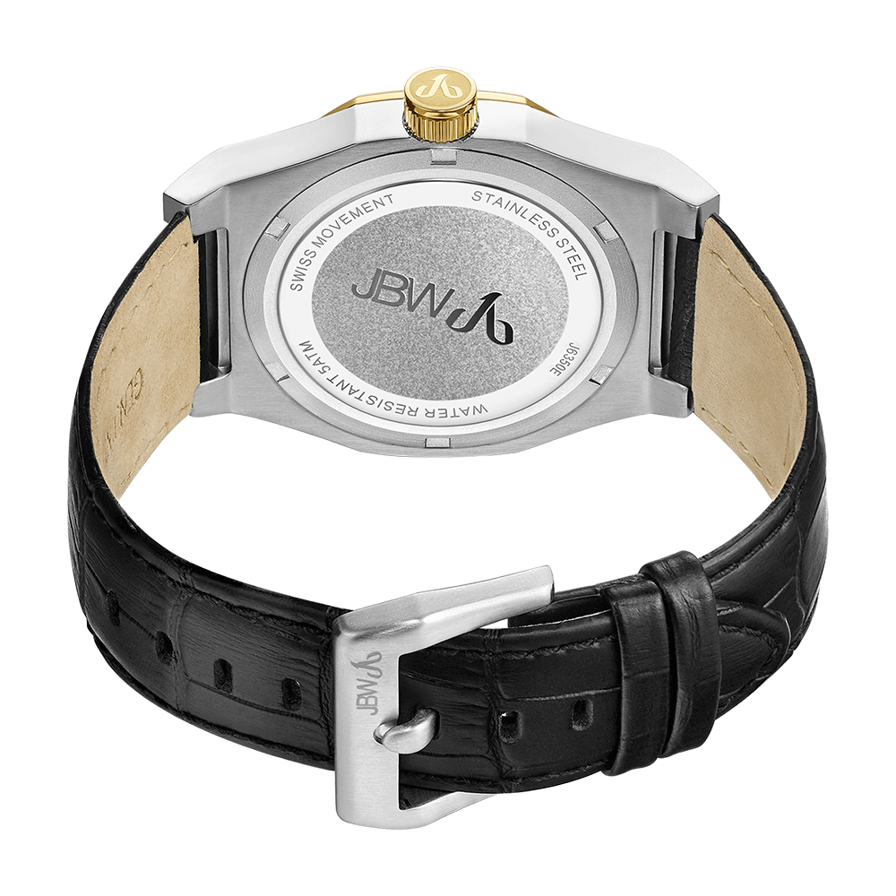 Jbw apollo j6350e two tone gold black leather diamond watch back_31aad8fc dc66 4098 9cb6 2d0c4a763fda