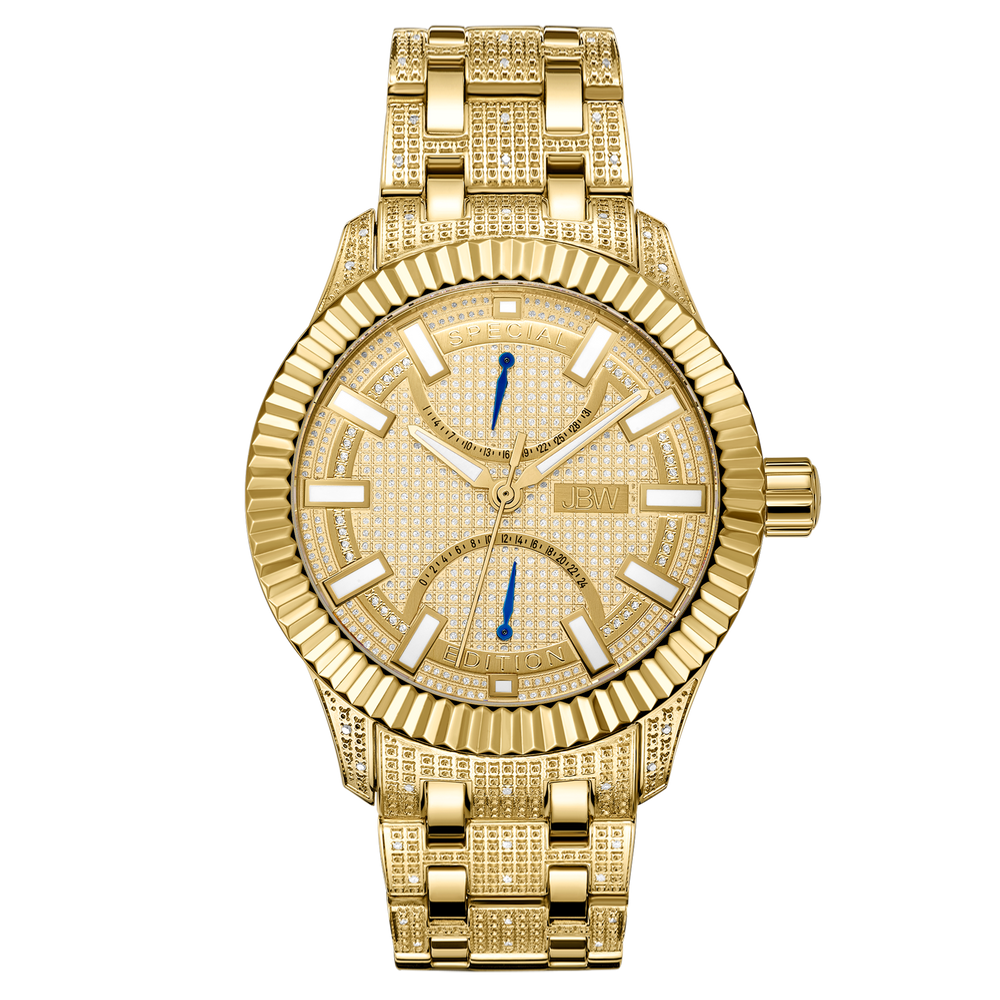 Jbw crowne special edition j6363b gold diamond watch front