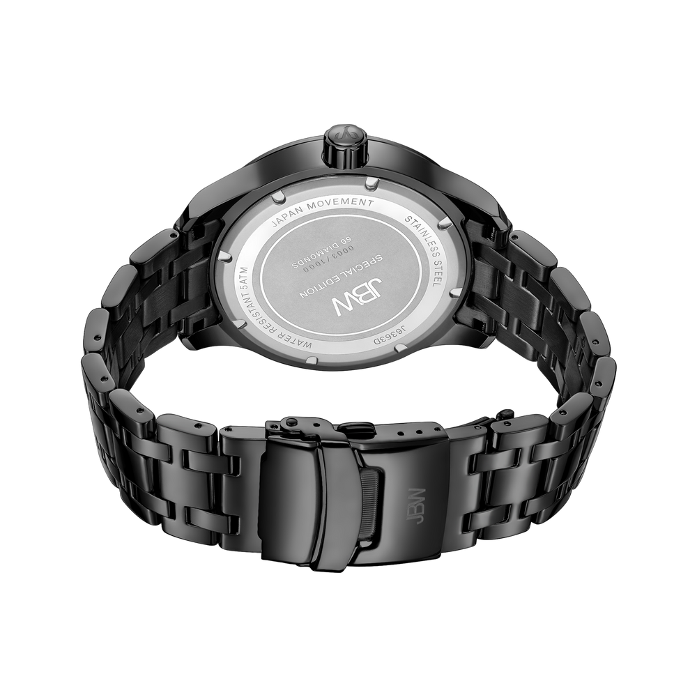 Jbw crowne special edition j6363d black diamond watch back