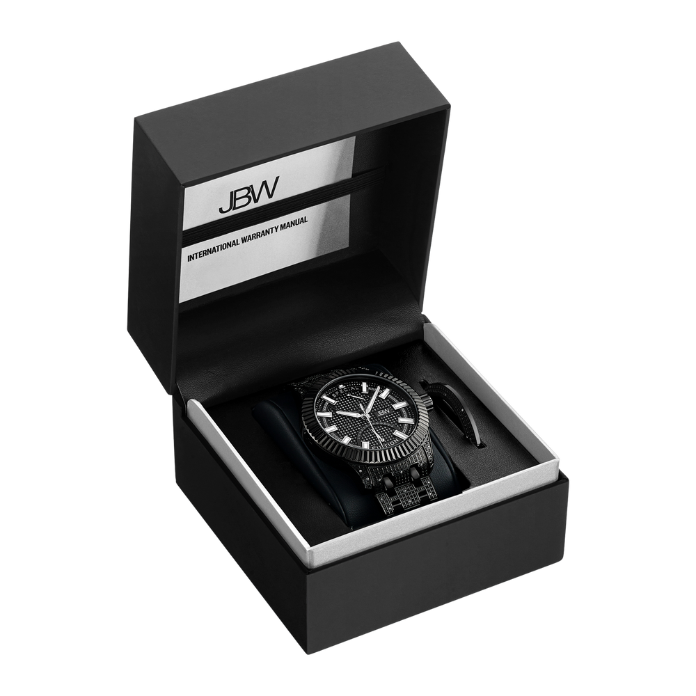 Jbw crowne special edition j6363d black diamond watch packaging
