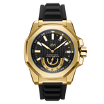Jbw delmare j6359d gold black silicone diamond watch front thumb