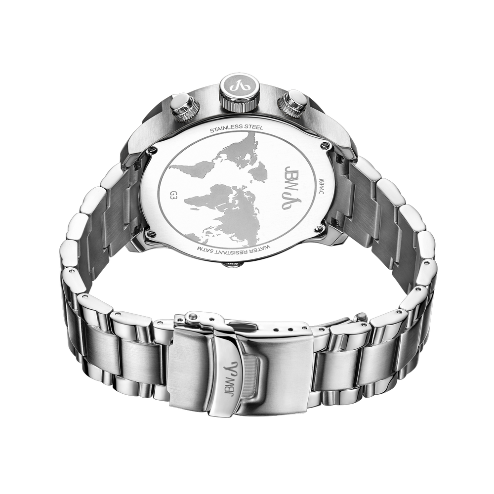 Jbw g3 j6344c stainless steel diamond watch back