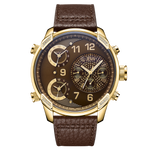 Jbw g4 j6248le gold brown leather diamond watch front thumb