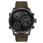 Jbw g4 j6248lk gunmetal brown leather diamond watch front thumb