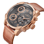 Jbw g4 j6248ls rosegold brown leather diamond watch angle thumb