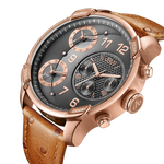 Jbw g4 j6353b rose gold brown leather diamond exclusive limited watch angle thumb