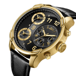 Jbw g4 j6353c gold black leather diamond exclusive limited watch angle thumb