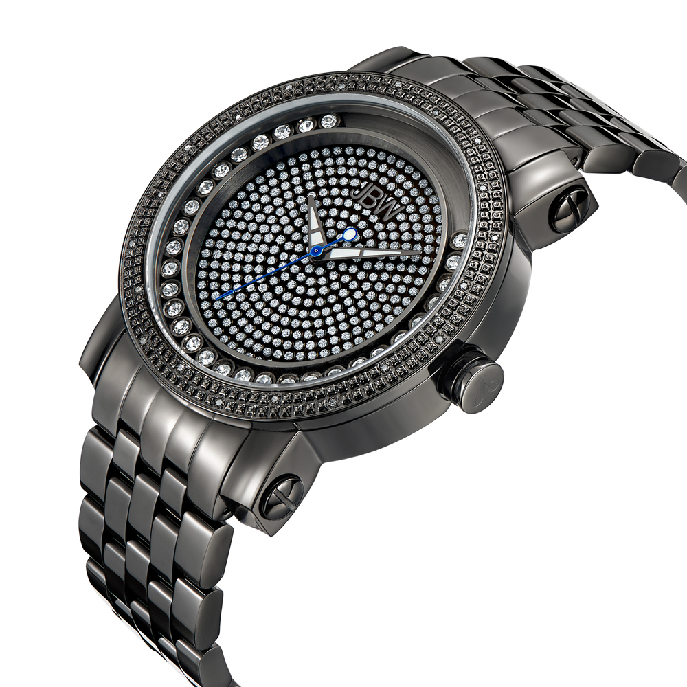 Jbw hendrix j6338c gunmetal gunmetal diamond watch angle