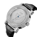 Jbw hendrix jb 6211l g stainless steel black leather diamond watch angle thumb