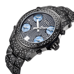 Jbw jet setter jb 6213 b black ion black ion diamond watch angle thumb