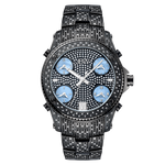 Jbw jet setter jb 6213 b black ion black ion diamond watch front thumb