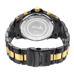 Jbw jet setter jb 6213 d two tone black ion gold diamond watch back thumb