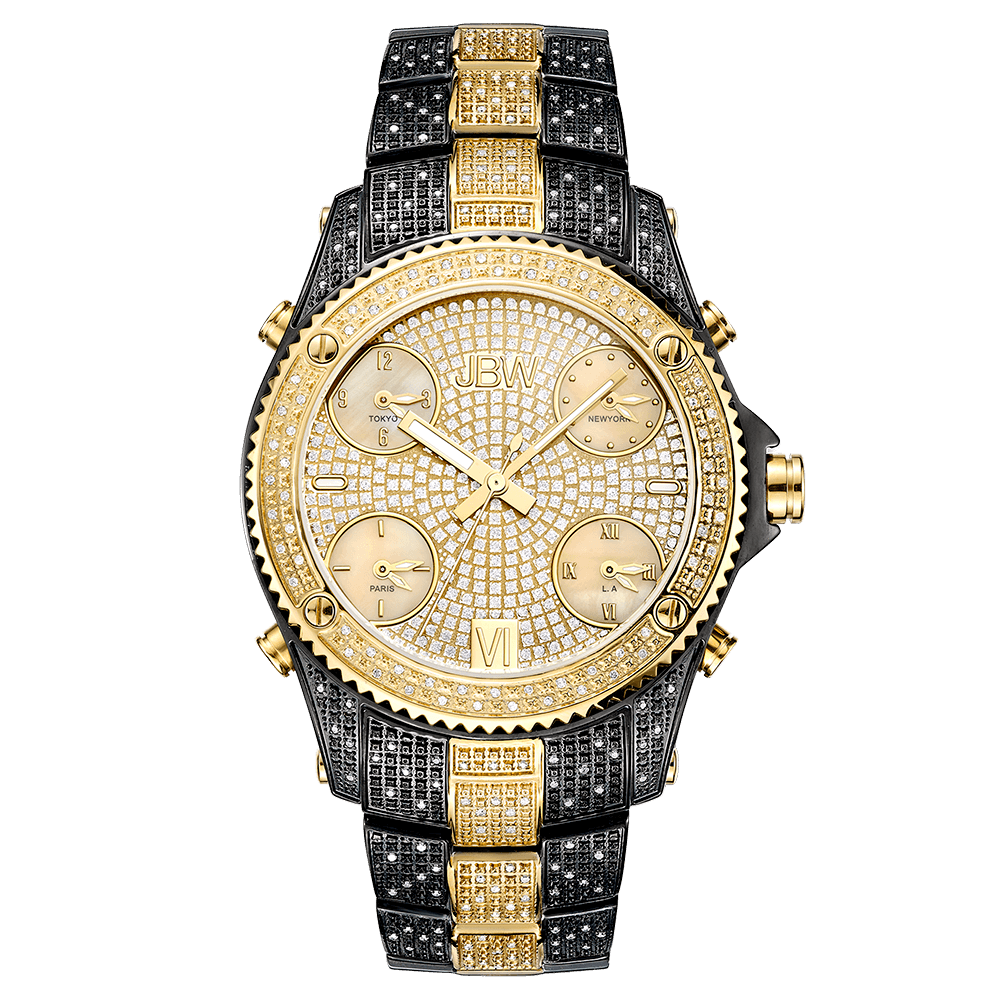 Jbw jet setter jb 6213 d two tone black ion gold diamond watch front_efe77ac4 7c81 4ee8 bf30 4792197f5530