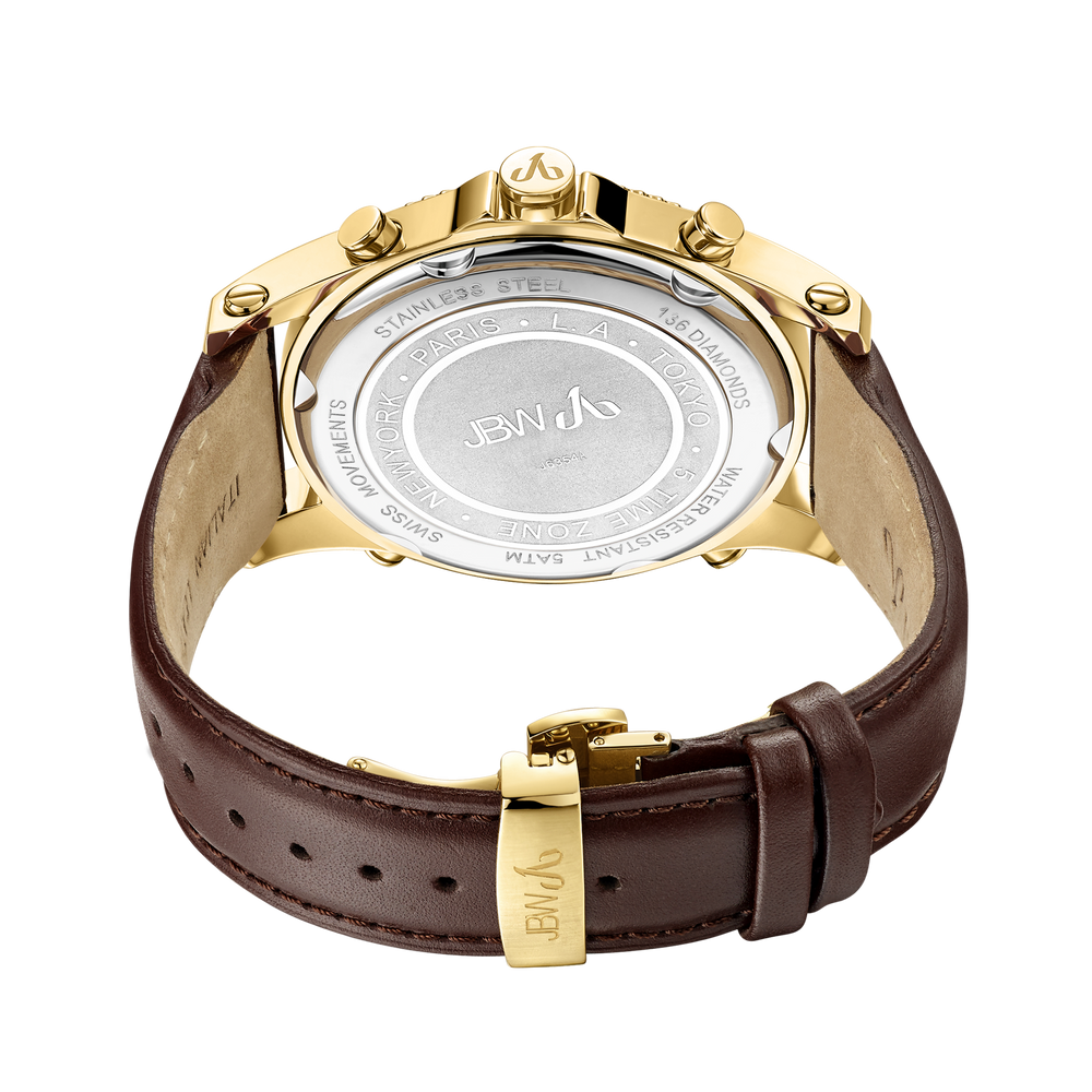 Jbw jetsetter j6354a gold brown leather diamond watch back_6bd3c0db 137f 4f72 a87e e95593635244