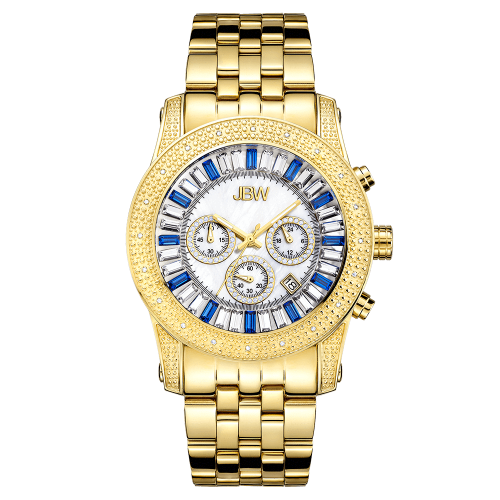 Jbw krypton jb 6219 g gold gold diamond watch front