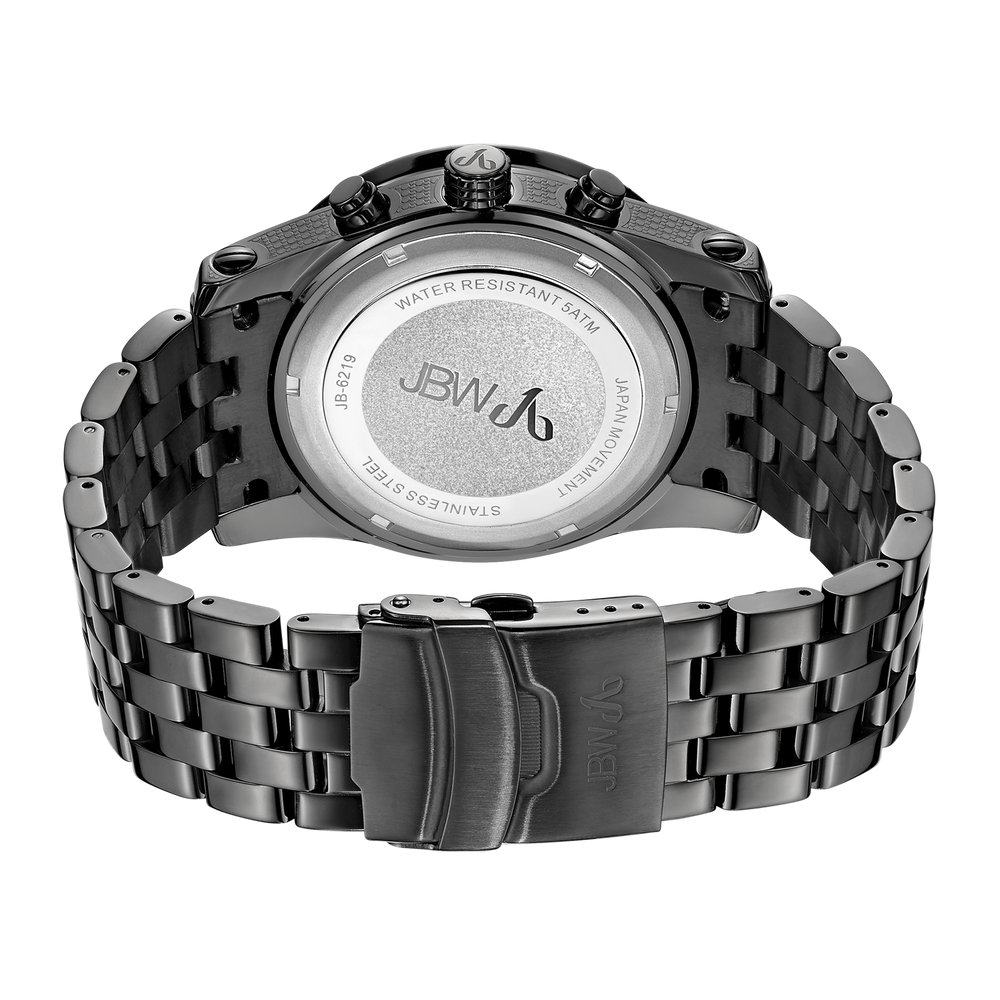 Jbw krypton jb 6219 l black ion black ion diamond watch back