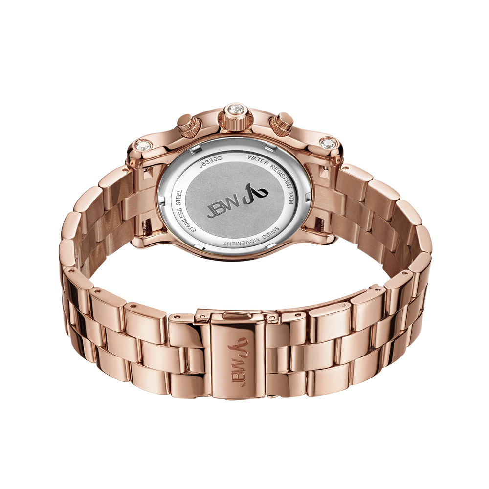 Jbw laurel j6330g rosegold diamond watch back