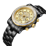 Jbw laurel j6330h two tone black gold diamond watch angle thumb