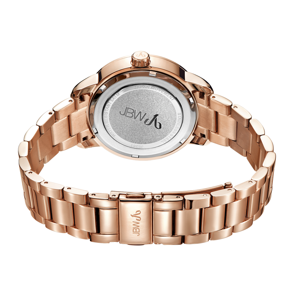 Jbw lumen j6341a rosegold rosegold diamond watch back