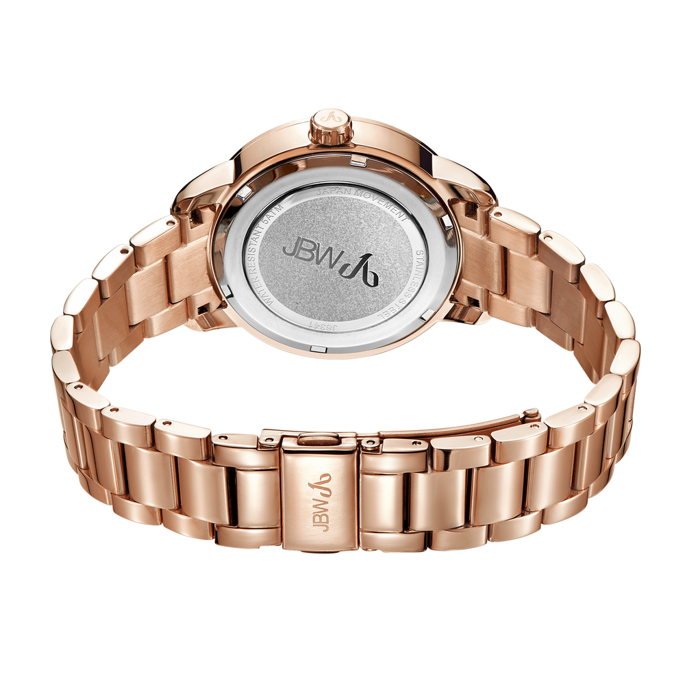 Jbw lumen j6341e rosegold rosegold diamond watch back